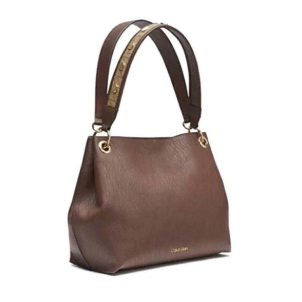 Calvin Klein Brown vegan leather handbag #019